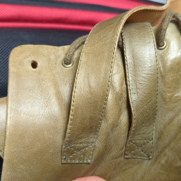 Fluevog Faith Conviction Boots - Olive Green - Picture 2 of 5